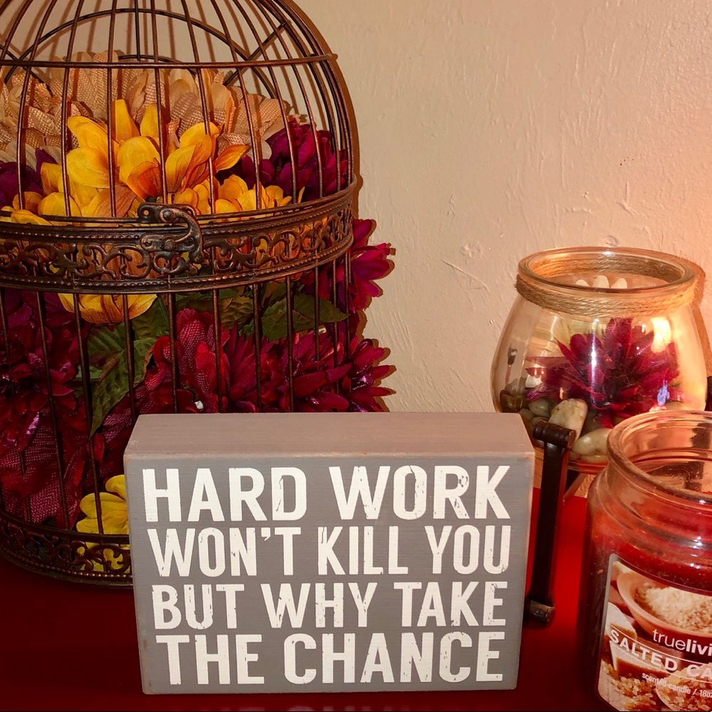 Work Home Decor Wood Quill to Paper Sixtrees